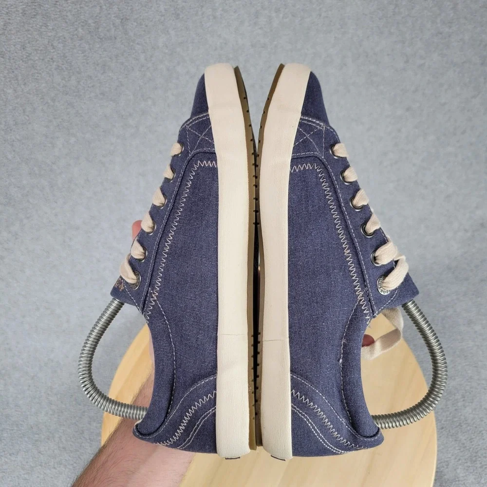 Taos Star Sneaker Womens 8 Indigo Blue Canvas Low Top Lace Up STA-12844